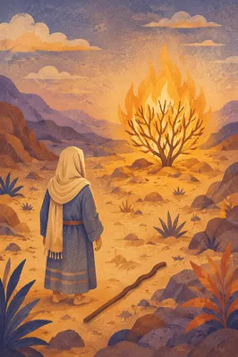 Moses Before the Burning Bush at Dawn