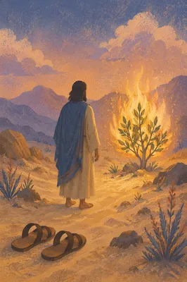 Moses Before the Burning Bush at Dawn