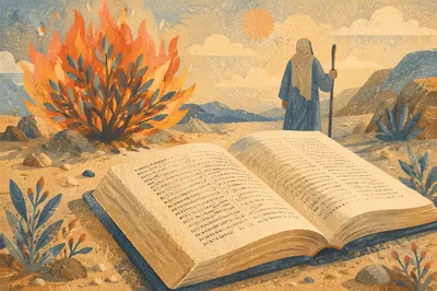 Moses Burning Bush Holy Ground Scripture