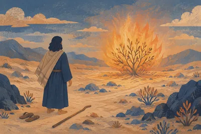 Moses Before the Burning Bush at Dawn