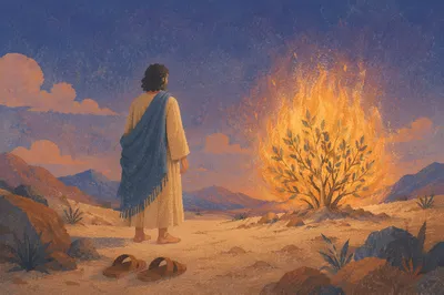 Moses Before the Burning Bush at Dawn