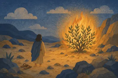 Moses Before the Burning Bush at Dawn