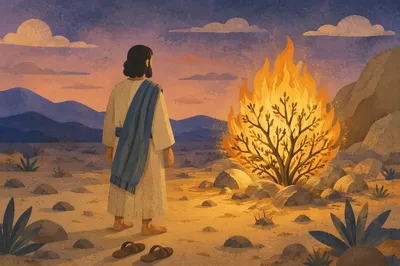 Moses Before the Burning Bush at Dawn
