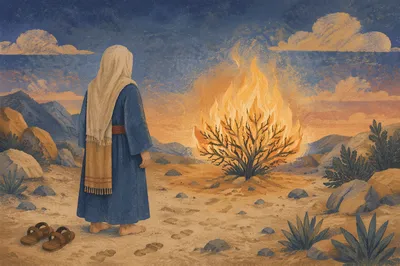 Moses Before the Burning Bush at Dawn
