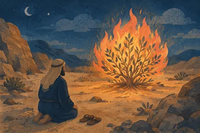 Moses Before the Burning Bush at Dawn