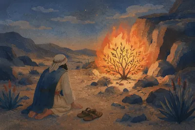 Moses Before the Burning Bush at Dawn