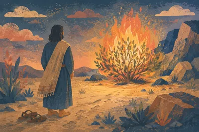 Moses Before the Burning Bush at Dawn