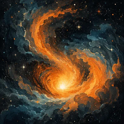 Genesis Light Breaking Through Cosmic Darkness