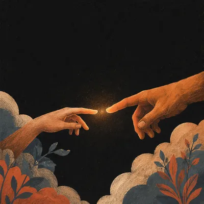 Creation Light Dividing Darkness Hands