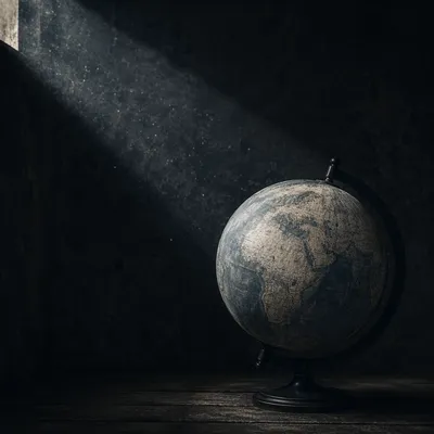 Creation Light Dividing Darkness Over Globe
