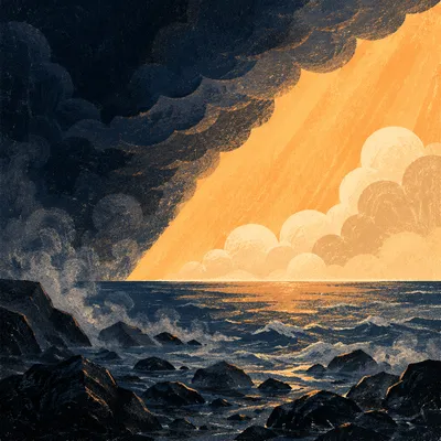 Creation Dawn Separating Light from Darkness