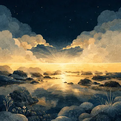 Creation Dawn Dividing Light and Darkness