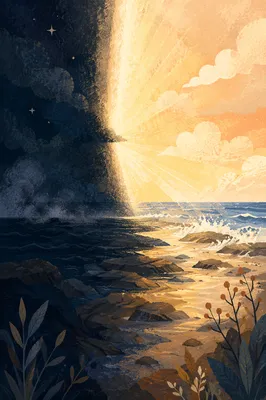 Creation Dawn Light Dividing Ancient Darkness