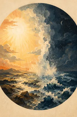 Creation Light Dividing Primordial Darkness