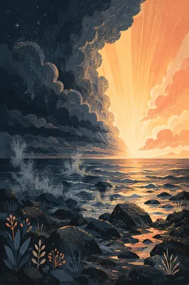 Creation Dawn Separating Light from Darkness