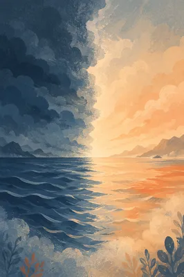 Creation Dawn Separating Light and Darkness