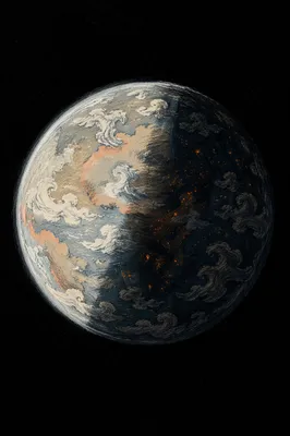 Creation Light Dividing Earth From Darkness