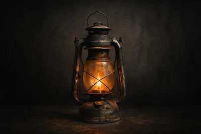 Lantern Separating Light From Darkness