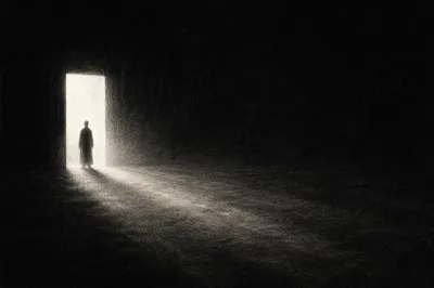 Light and Darkness Biblical Separation Scene