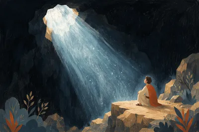Creation Light Breaking Through Primordial Darkness