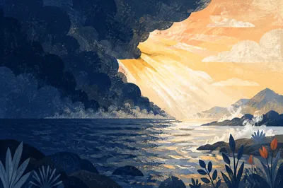 Creation Dawn Separating Light from Darkness