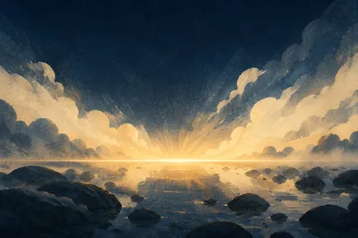 Creation Dawn Dividing Light and Darkness