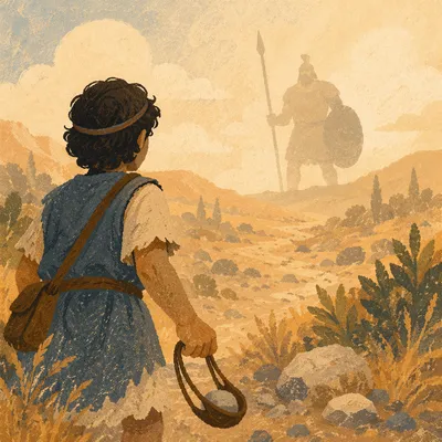 David Faces Goliath at Dawn