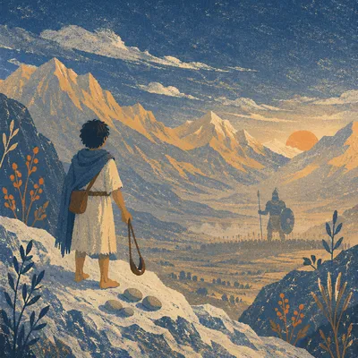 David and Goliath Valley at Dawn