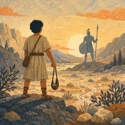 David and Goliath Valley at Dawn
