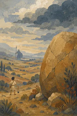 David and Goliath Valley Sling Stone