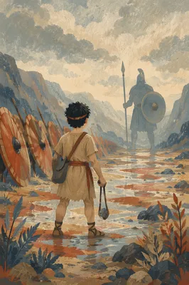 David and Goliath Rainy Valley Confrontation