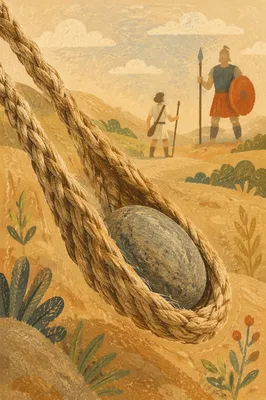 David’s Sling Stone in the Valley