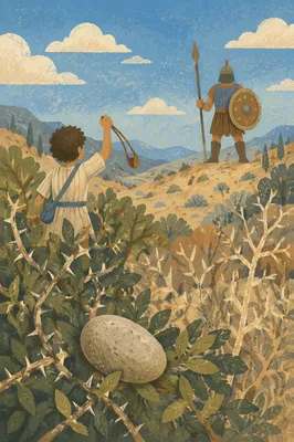 David and Goliath Valley Sling Stone