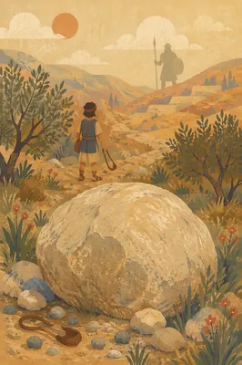 David’s Sling Stones in Ancient Valley