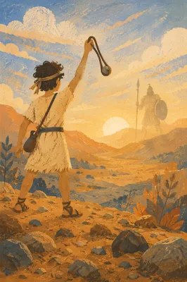 David Facing Goliath at Dawn Valley