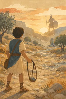 David Facing Goliath at Dawn Valley