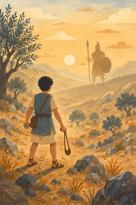 David Facing Goliath at Dawn Valley