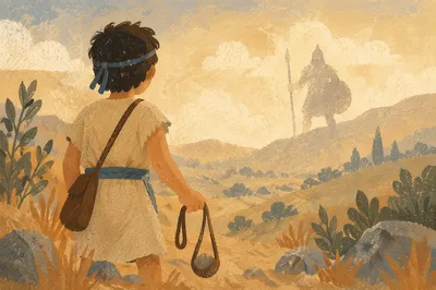 David Faces Goliath at Dawn