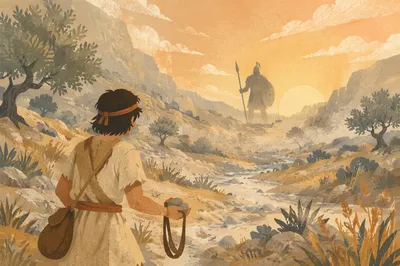 David Facing Goliath at Dawn Valley