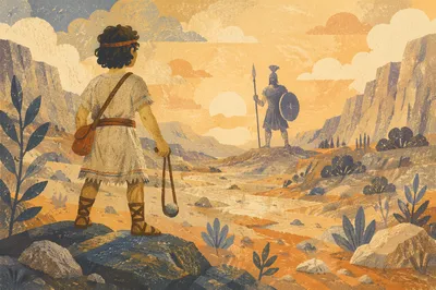 David Facing Goliath at Dawn Valley