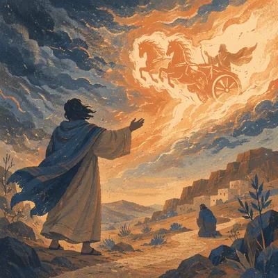 Elijah Ascending in Chariot of Fire