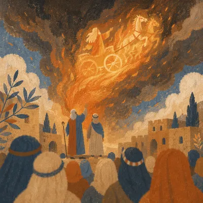 Elijah Ascends in Fiery Chariot