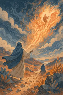 Elijah Ascends in Chariot of Fire