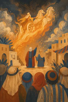 Elijah Ascending in the Fiery Chariot