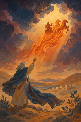 Elijah Ascends in Fiery Chariot