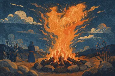 Elijah’s Fiery Chariot at Twilight