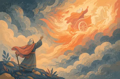 Elijah Ascending in Chariot of Fire