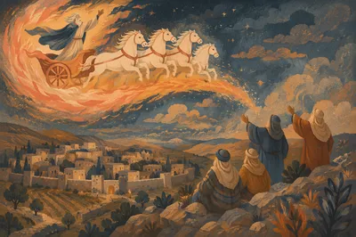 Elijah Ascending in Chariot of Fire