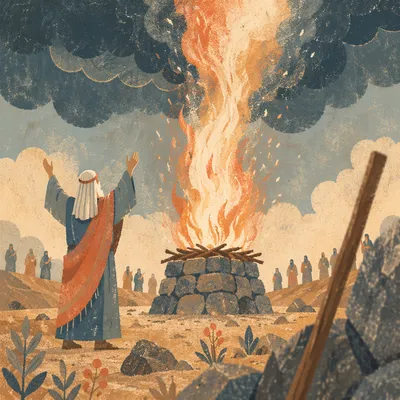 Elijah Calls Down Fire on Mount Carmel