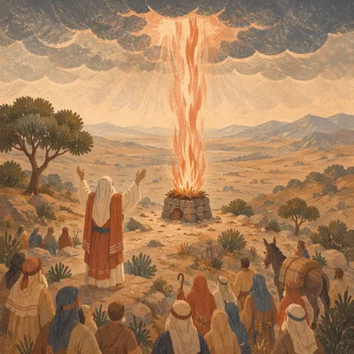 Elijah Fire from Heaven on Carmel
